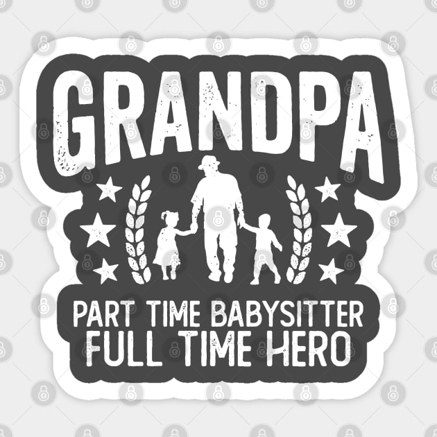 Grandpa Babysitter Hero Sticker by DetourShirts